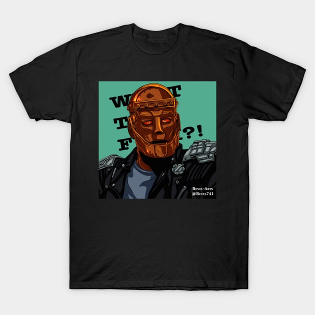 Doom Patrol Robotman Green T-Shirt by Revel-Arts
